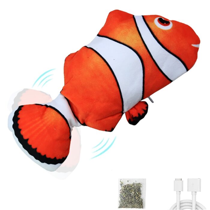 Paquete de 3 piezas de estilos variados - Juguete Flopping Fish Cat con cable USB - Image 2