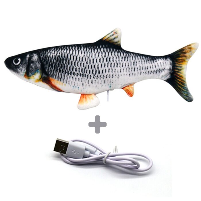 Paquete de 3 piezas de estilos variados - Juguete Flopping Fish Cat con cable USB - Image 4