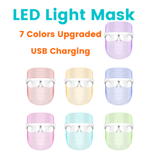 Beauty Photon 7-color LED Skin Rejuvenation Facial Therapy Wrinkle Facial Mask