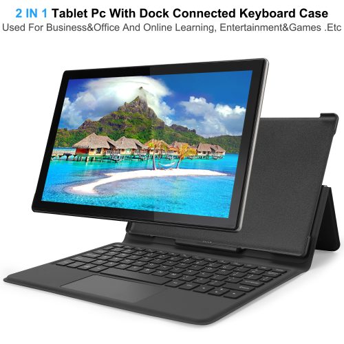 DWO Europe™ 10.1 Tablet PC SC9863 4GB RAM +64GB ROM duel sim cards slot Wifi Android 10 with keyboard